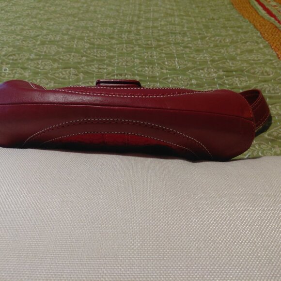 Coach Rare Collectible Vintage Red Y2K Signature Soho Shoulder Bag - Picture 6 of 7